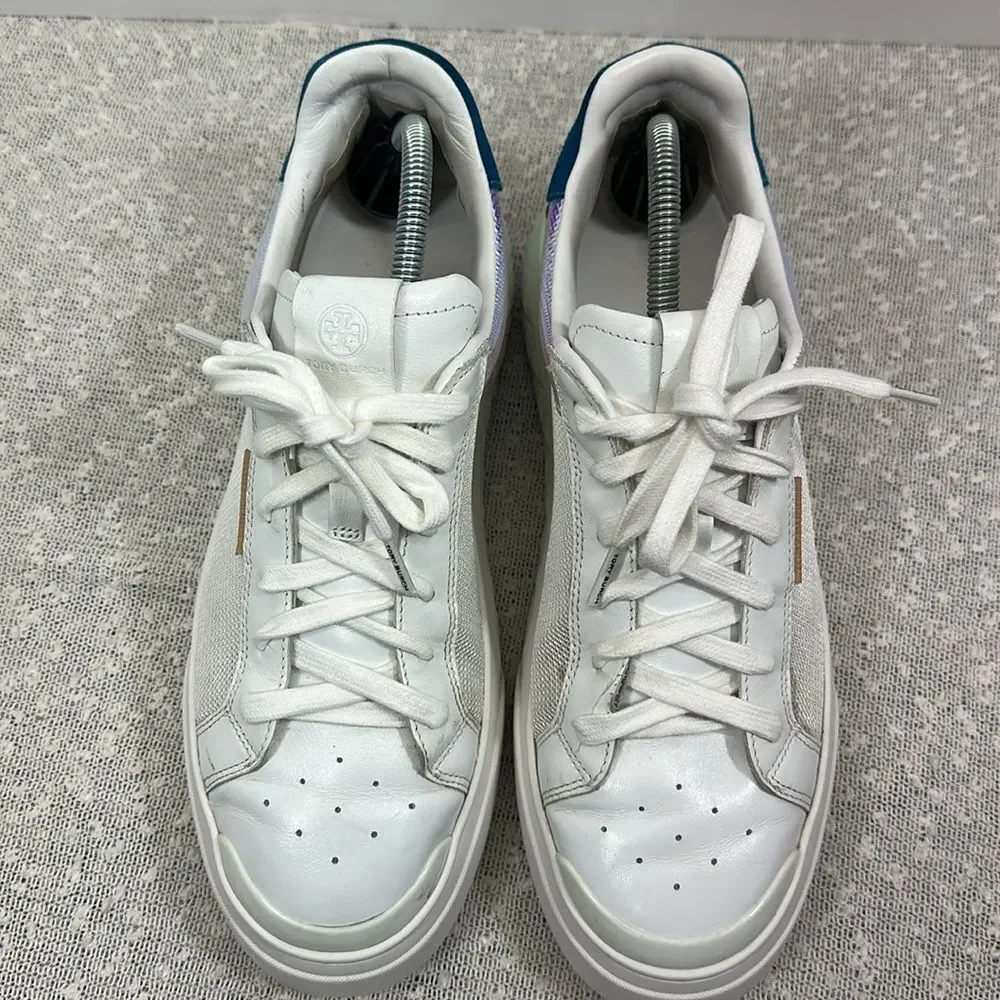TORY BURCH Ladybug Lace Up Low Top Sneakers Shoes Women's 10.5
